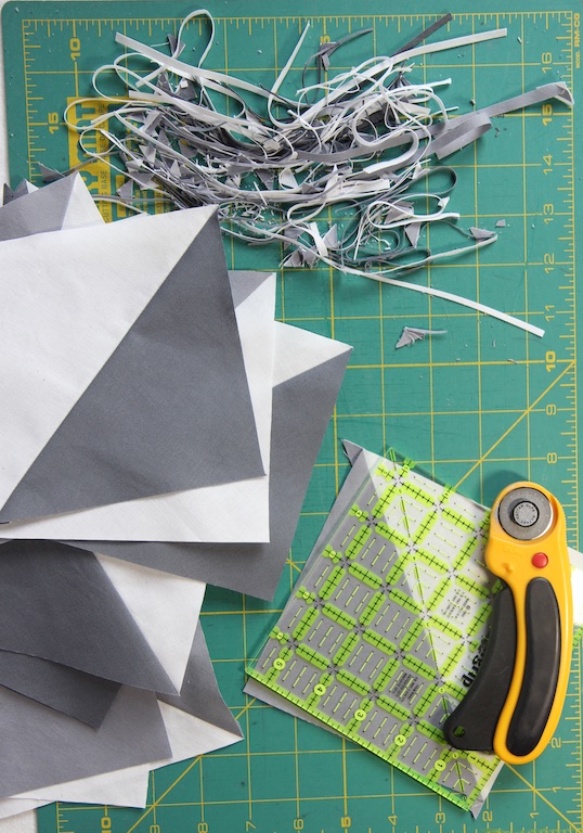 Grey Goose Quilt Block Trimming