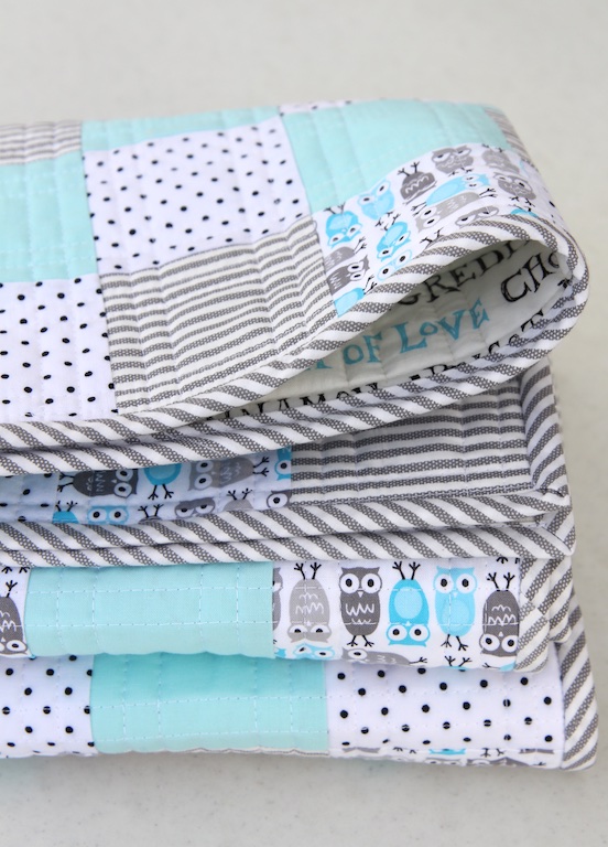Lilttle Owl Quilt Stacked