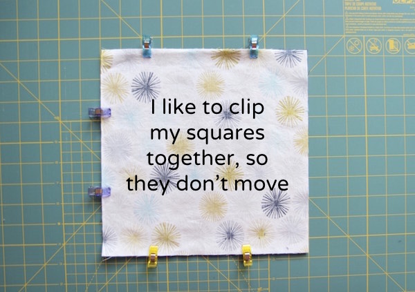 HST II clipping fabric squares