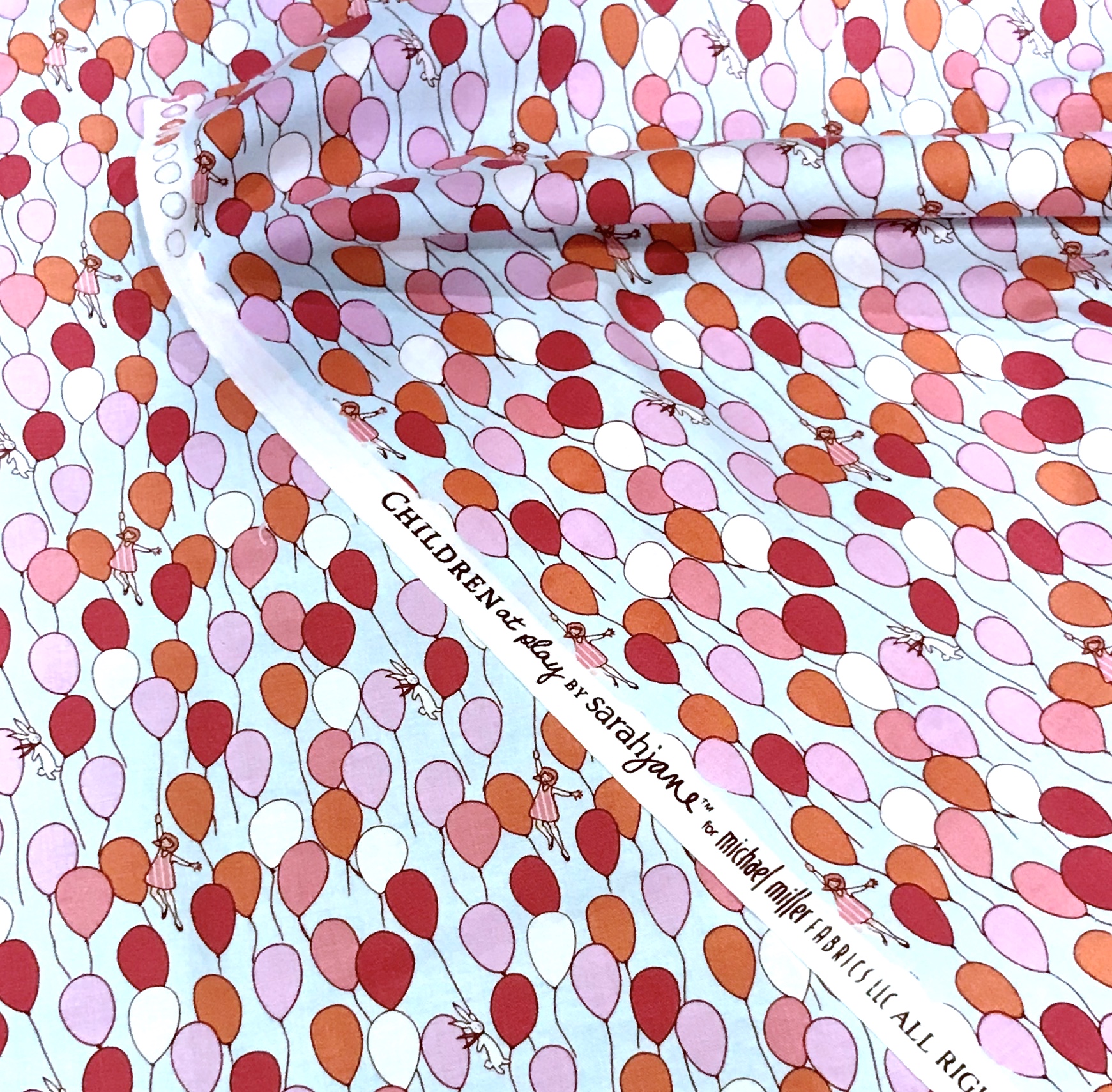 Children at Play Fabric