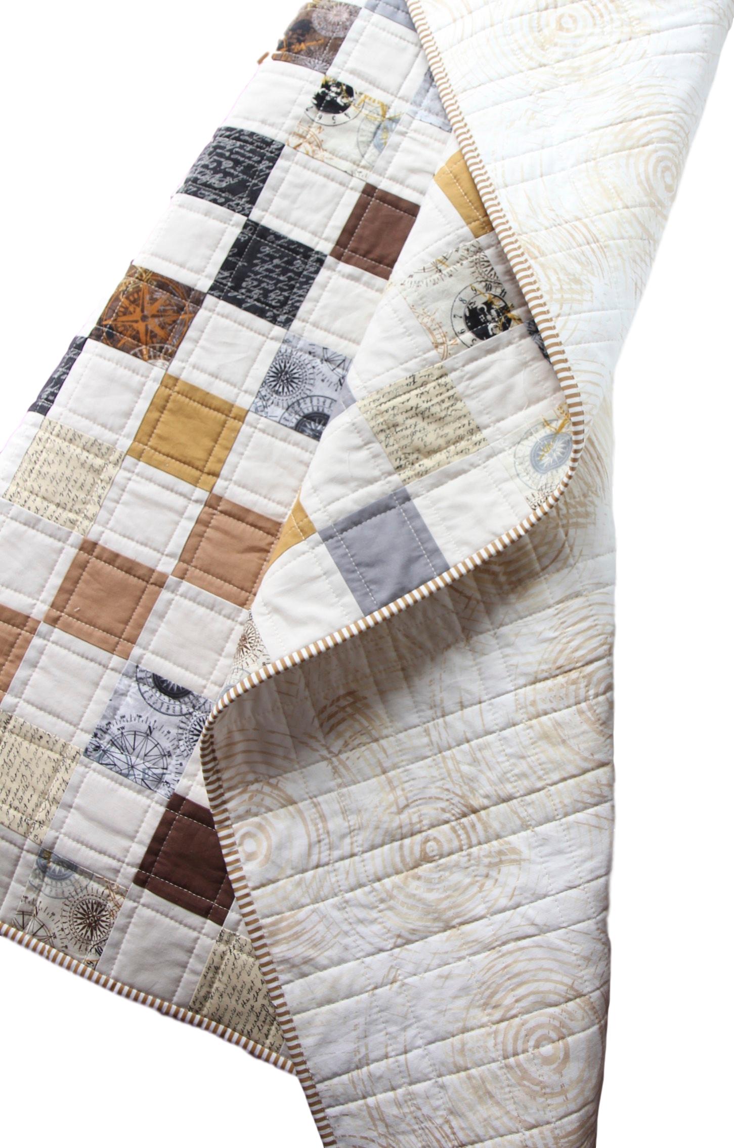 Compass Quilt folded