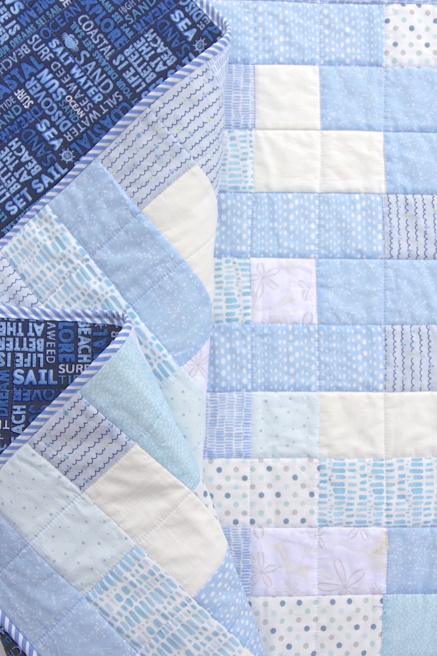Shifting Strips Beach Quilt by Beech Tree Lane Handmade